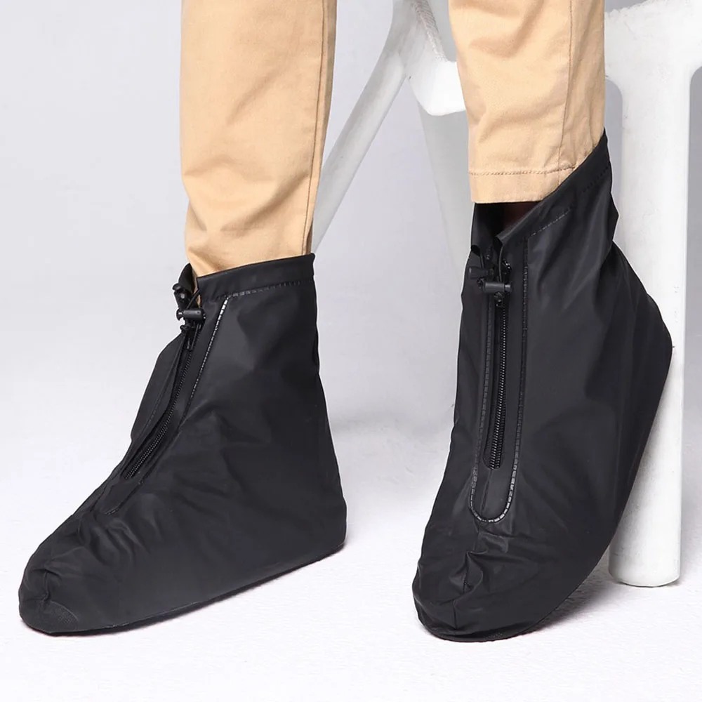 

1Pair 2019 New Unisex Men Women PVC Waterproof Shoes Covers For Rain Flats Ankle Boots Non-slip Wear-resistant Cover
