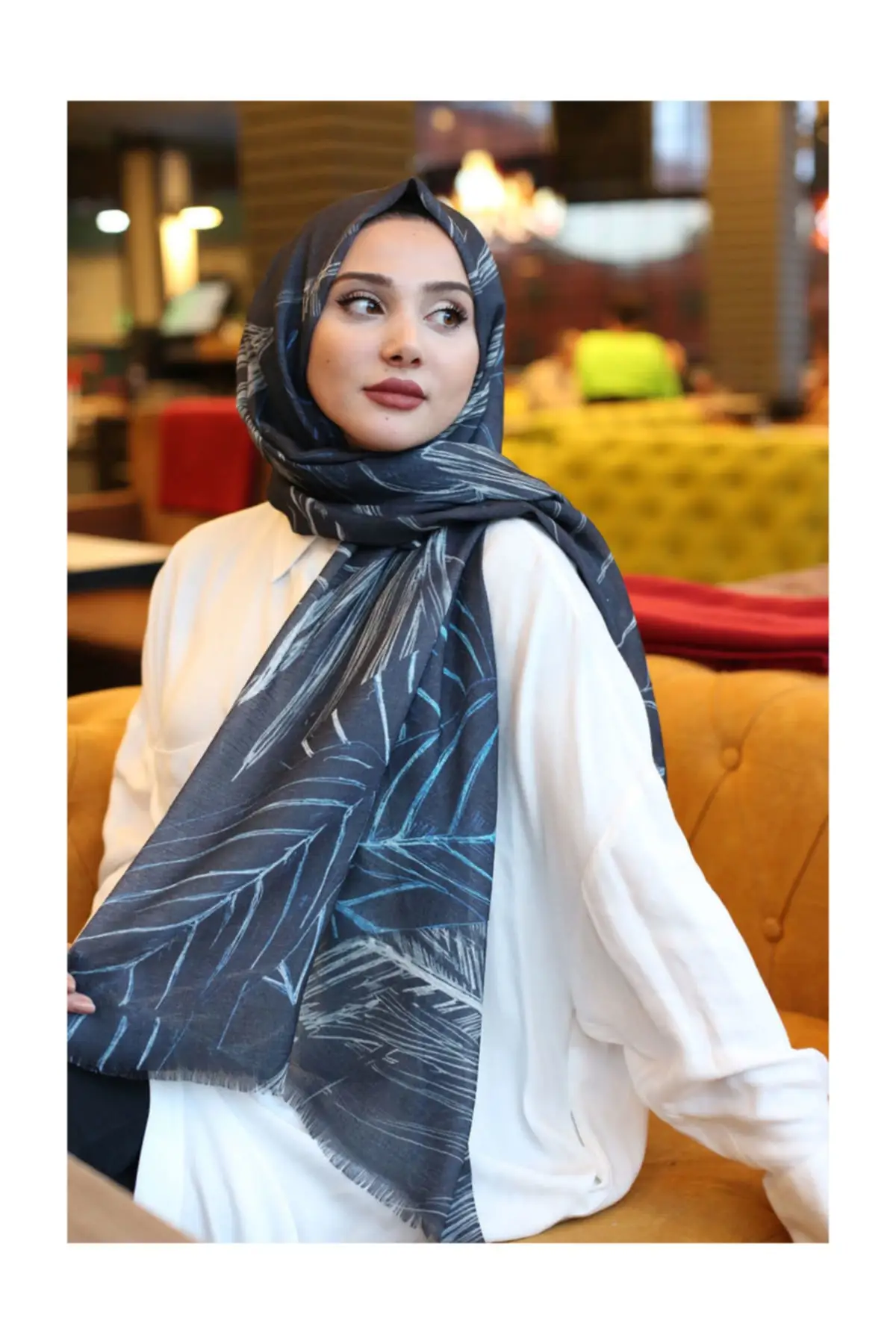 Digital Printed Cotton Shawl Ke-10-v3