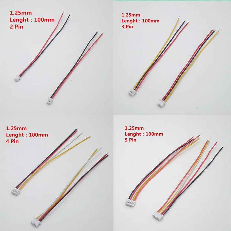 10 PZ 1.0 1.25 1.5 2.0 2.54 SH/JST/ZH/PH/XH 1.0MM 1.25MM 1.5MM 2.0MM 2.54MM connettore femmina con filo 2/3/4/5/6/7/8/10Pin  13