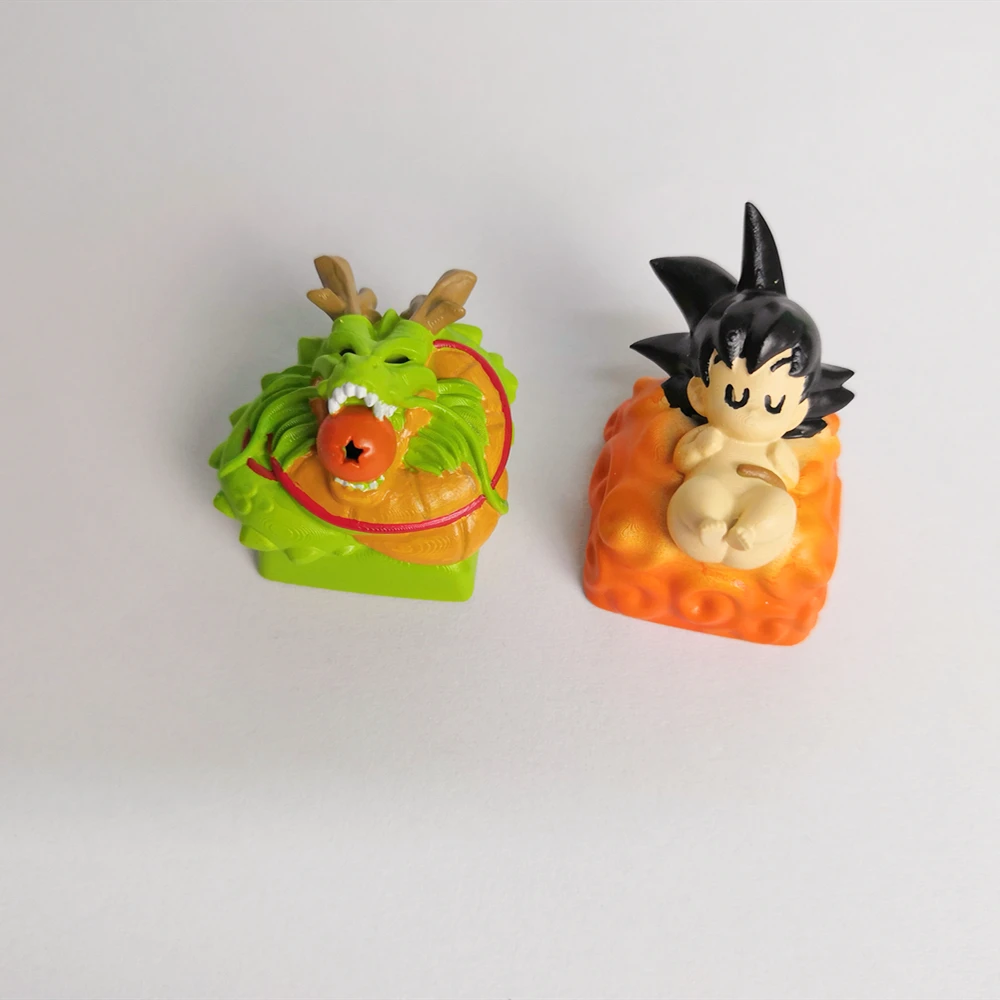 Keycap Anime DIY 3D Printing Son Goku Key Cap Keyboard Mekanis Keycap untuk Keyboard Mekanis Cherry MX Axis R4 High