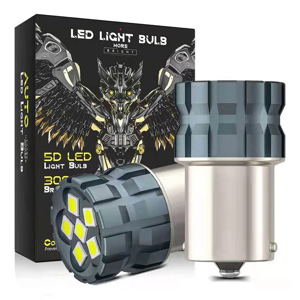 2X 1156 LED P21W 5W W21W 1157 7440 Ba15s Bay15D T20 morir de aluminio fundido de luz del coche Auto estacionamiento inverso lámpara bombilla DRL blanco 12V/24V