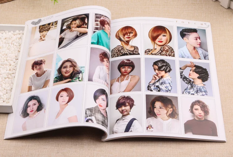 Lady Man ทรงผมตำรายาวผมสั้น Pear ผมยาย้อมขนผมเอเชียรุ่น Photo แนวโน้ม Hairdressing นิตยสาร