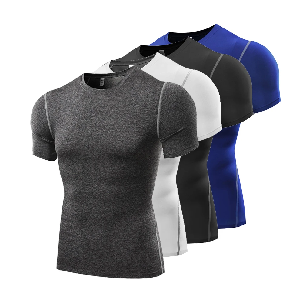 

Training Shirts for Men Gym Clothing Male T Shirt Quick Dry Sportswear Bodybuilding Tops Skinny Running Tights Rashguard Jerseys