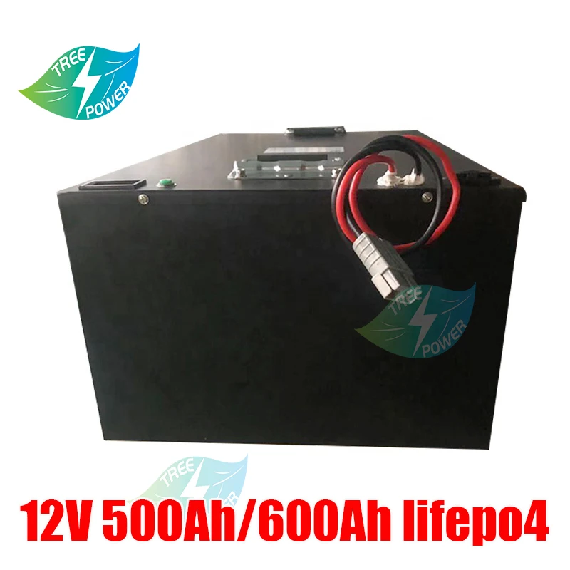 

12V 500Ah 600Ah Lifepo4 lithium battery built-in BMS large capacity for Solar energy storage motor homes +20A charger