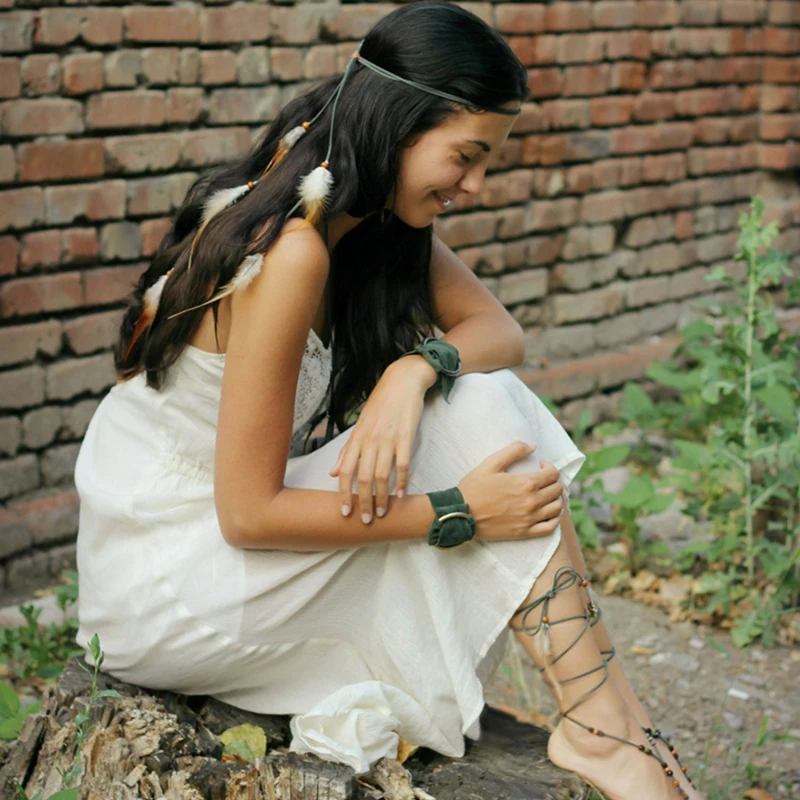 Bandeau en plumes pour femmes, couvre-chef de Festival, bohémien, corde de plumes, couronne, couvre-chef pour filles, bohème indien