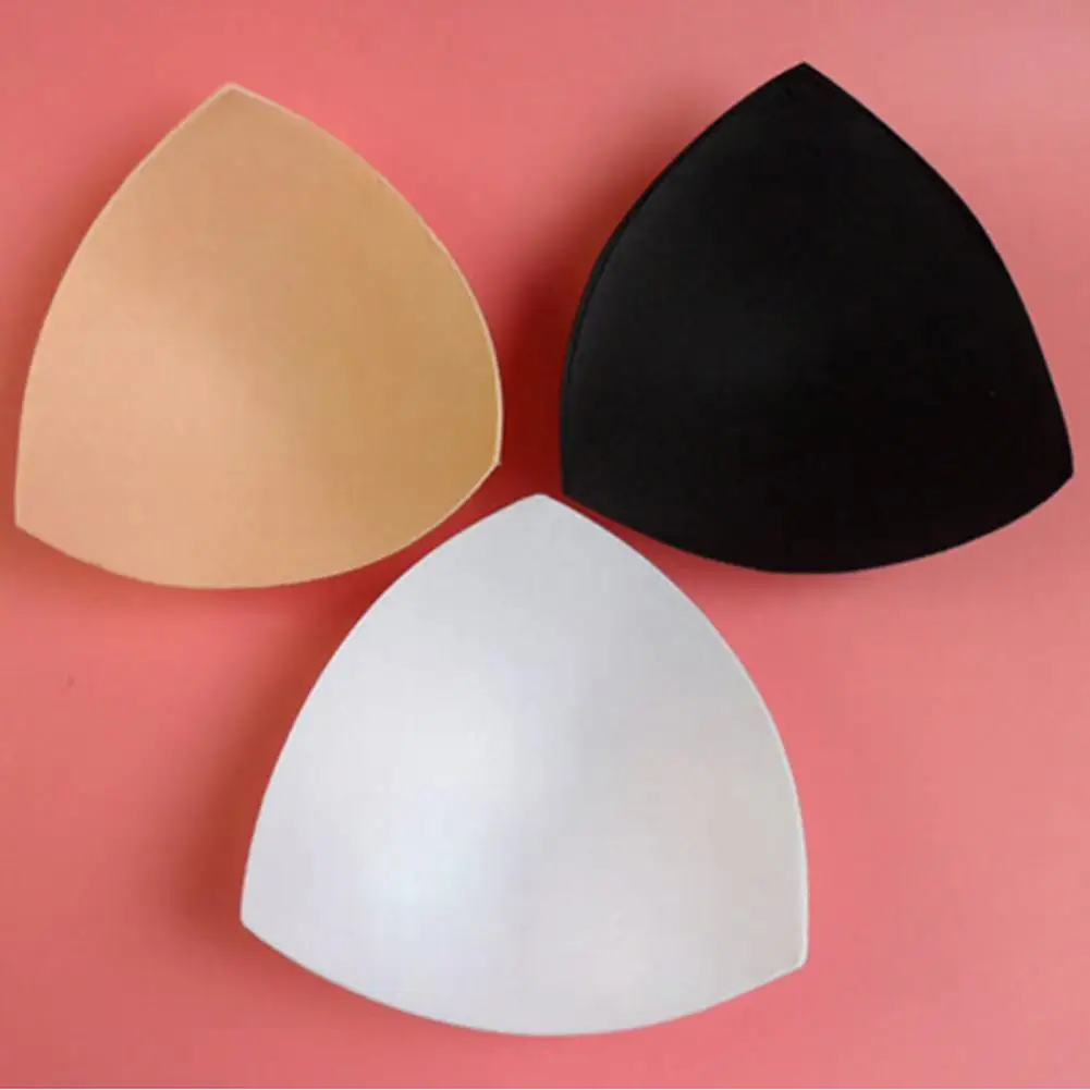 1 Pair Women Bras Cushion Bikini Inserts Chest Pad Intimates Accessories Soft Sponge Chest Bra Pad