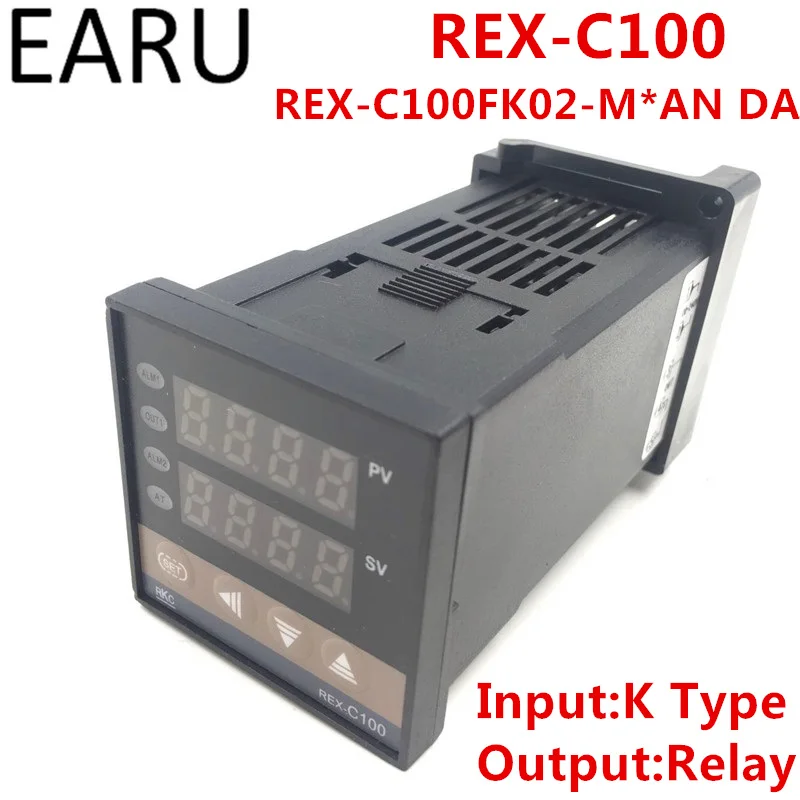 

RKC REX-C100 REX-C100FK02-M*AN DA Digital PID Temperature Control Controller Thermostat Relay Output K Type Input AC110-240V