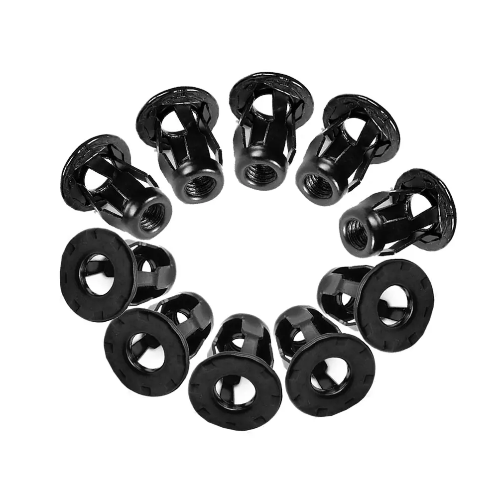 

For Audi A3 A4L A6L A8 Q3 Q5 Q7 10Pcs Car Metal Screw Base Clamp Trunk Nuts Front Rear License Plate Fastener Clips Styling