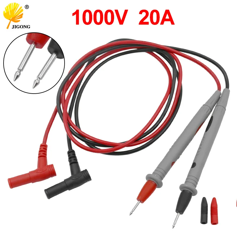 

Universal Probe Test Leads Pin for Digital Multimeter Needle Tip Meter Multi Meter Tester Lead Probe Wire Pen Cable 1000V 20A