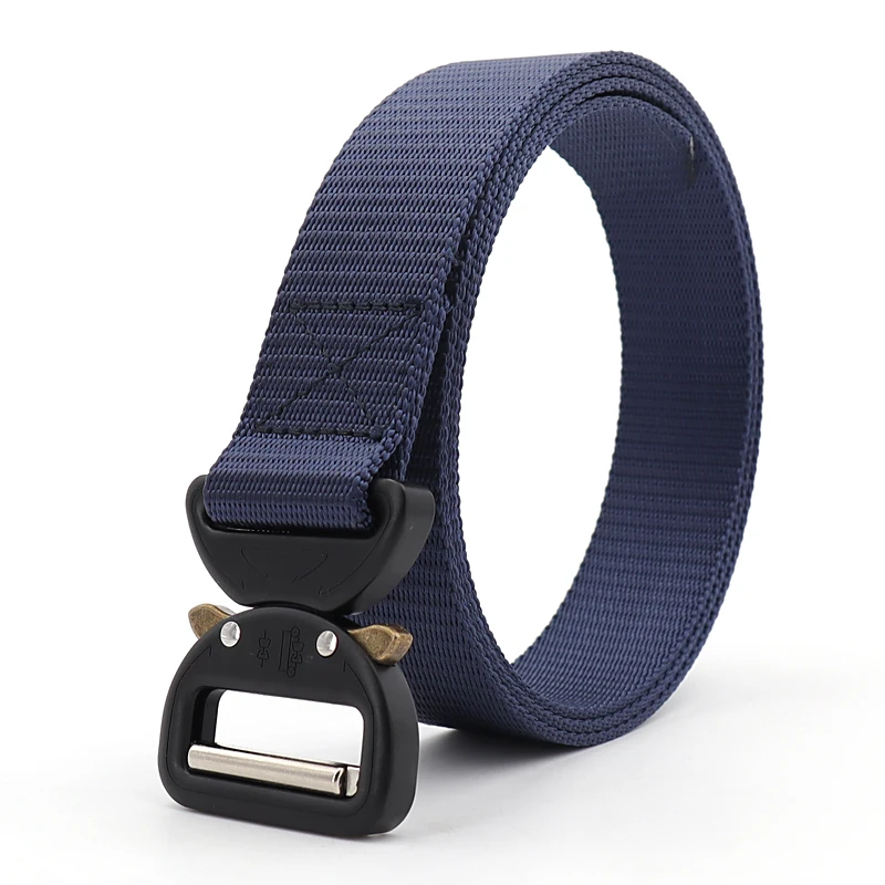 32MM Ladies Belt luxury Brand Casual Belt Men's nylon Personality Goldfish Metal Buckle Jeans quick release belt