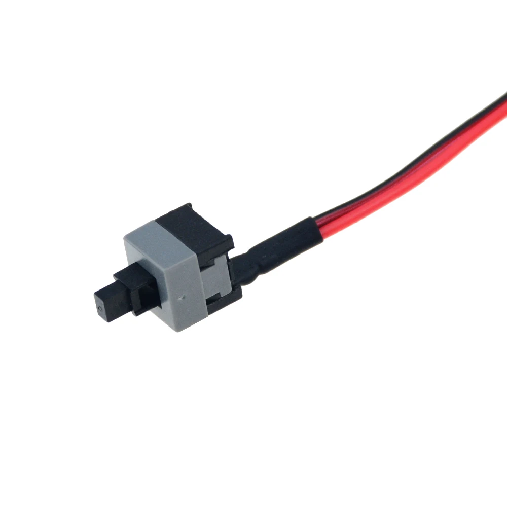 10pcs/lot 50cm Long Power Button Switch Cable for PC Switches Reset Computer Power Momentary Automatically Reset Push Button SW