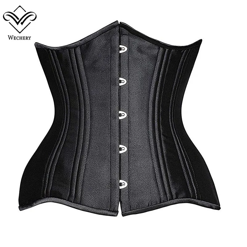 

Vintage Control Girdles Underbust Corset Tops Women Gothic Reducing Belts 24 Steel Bones Gorset Waist Trainer Slimming Binders