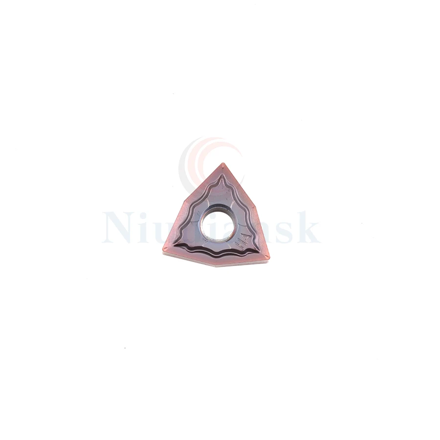 Inserto de torno CNC de alta calidad, inserto de torneado de metal duro para procesamiento de acero inoxidable, WNMG080404-HA, NK9018, WNMG080408-HA