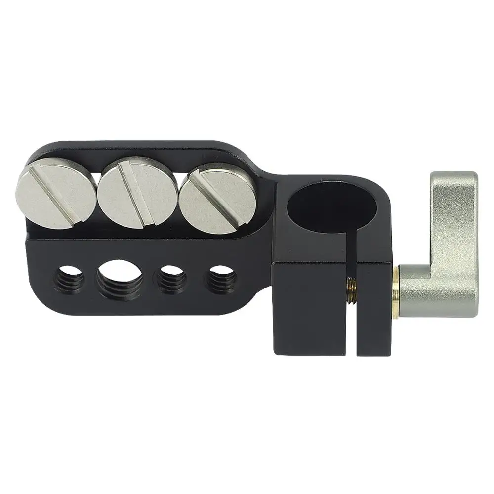 Haoge VA-PC01 متعددة الوظائف 15 مللي متر قضيب المشبك جبل مع لوحة و 1/4 "3/8" المسمار للكاميرا DSLR تلاعب