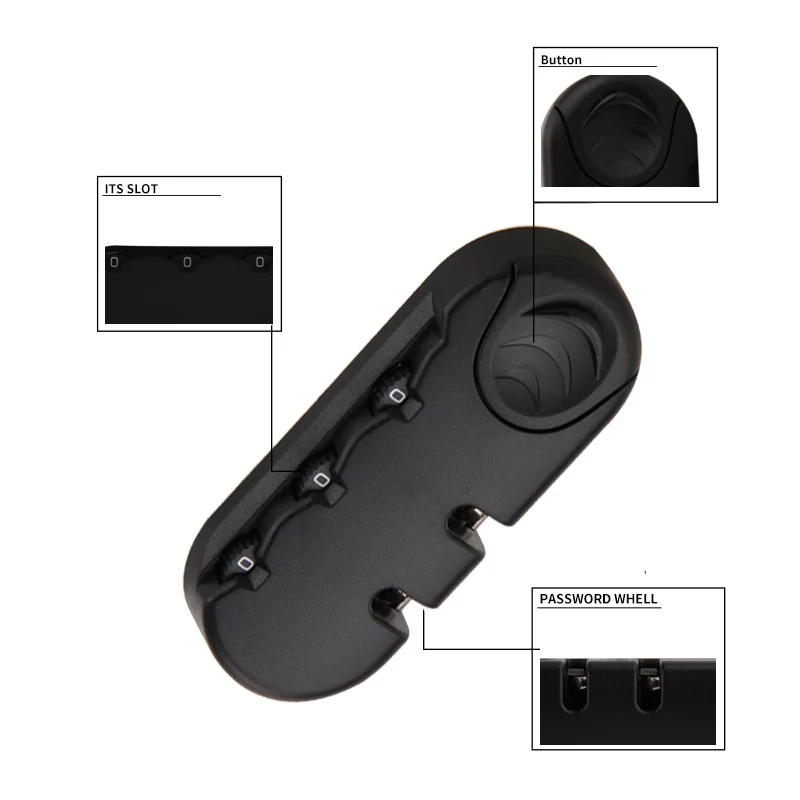 Luggage combination lock accessories trolley case fixed combination lock luggage sturdy suitcase anti-theft lock