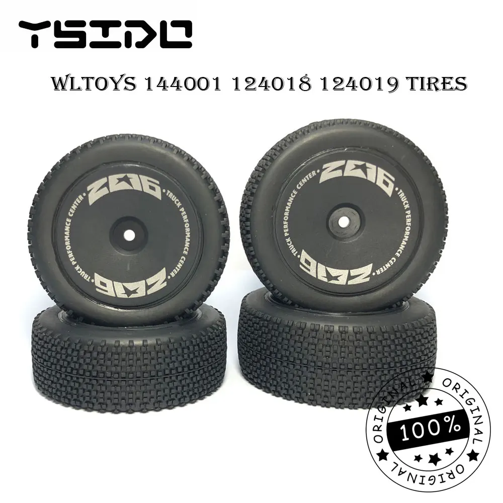 Upgrade Original 72mm Wltoys XK 144001 144010 124019 124017 124016 Front Rear Tires 12mm HEX for 1/12 1/14 1/16 RC Off-Road Car