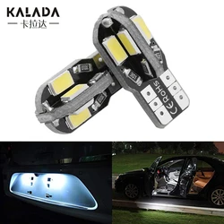 T10 Car LED Interior Reading Light, W5W, 168, 194, Auto Largura Lâmpada, Lâmpada Marcador Lateral, Iluminação de matrícula, Branco Quente, 12V, 1Pc