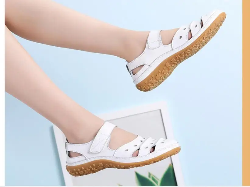 Spring Summer Women Flats Soft Genuine Leather Flat Shoes Woman Loafers Oxford Shoes For Women White Breathable leather shoes
