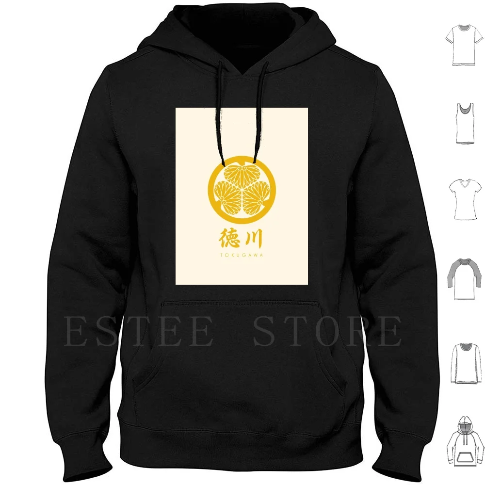Tokugawa Clan Kamon With Clan Name Hoodies Long Sleeve Tokugawa Ieyasu Tokugawa Ieyasu Ieyasu Tokugawa Tokugawa Clan
