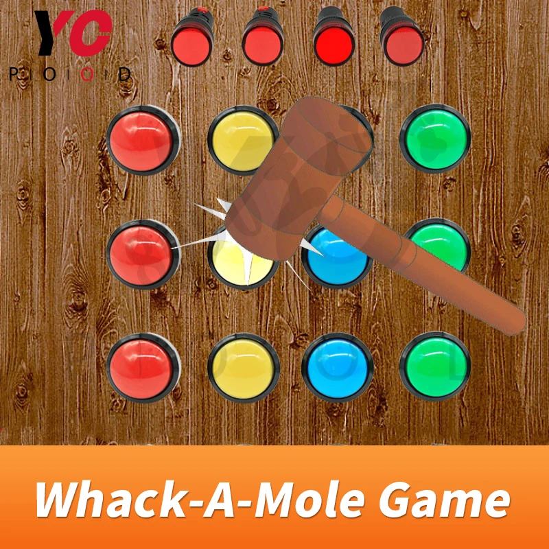 Whack-a-mole prop Escape Room Game Props Mole Attack game button prop Escape Room Gadget