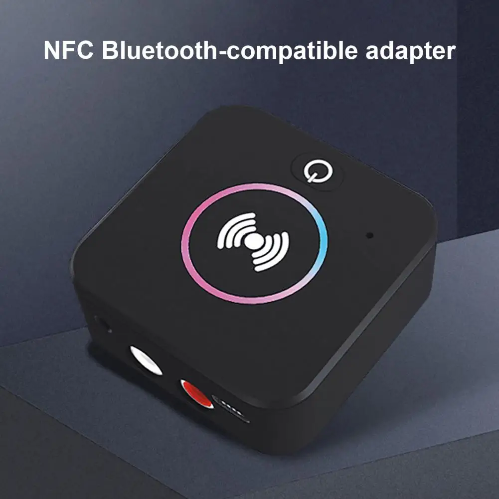 H16 Bluetooth- 5.0 Audio Receiver Transmitter Mini NFC RCA Bluetooth-compatible 5.0 Barrier-free Emitter for Car Speaker TV Set