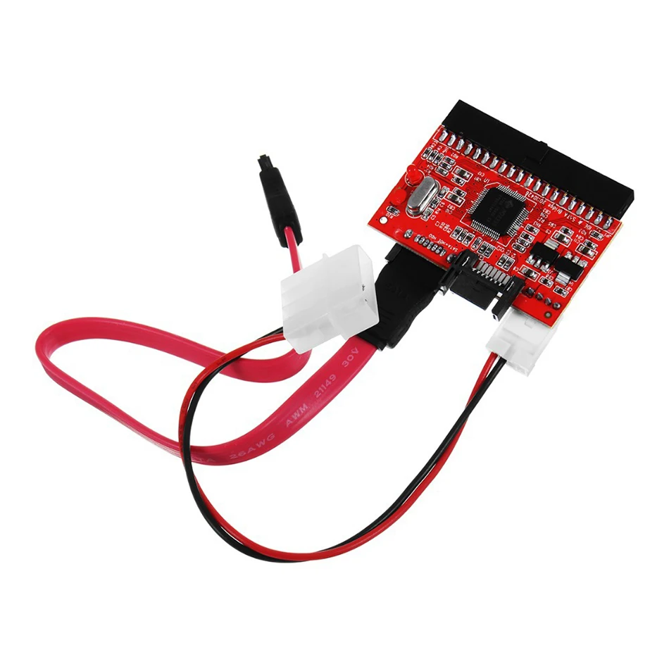 OULLX 2 in 1 IDE-SATA/SATA-IDE 어댑터 변환기 3.5 "DVD CD HDD 용 40핀 PC SATA 데이터 케이블 용 양방향 전송