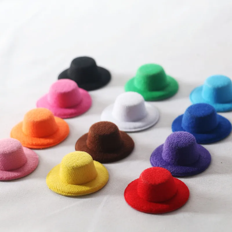 2 pcs Dollhouse Miniature Original Doll Hat Fashion Cap for mini Doll Accessories Hat Gift Baby DIY Toy Dolls Accessories