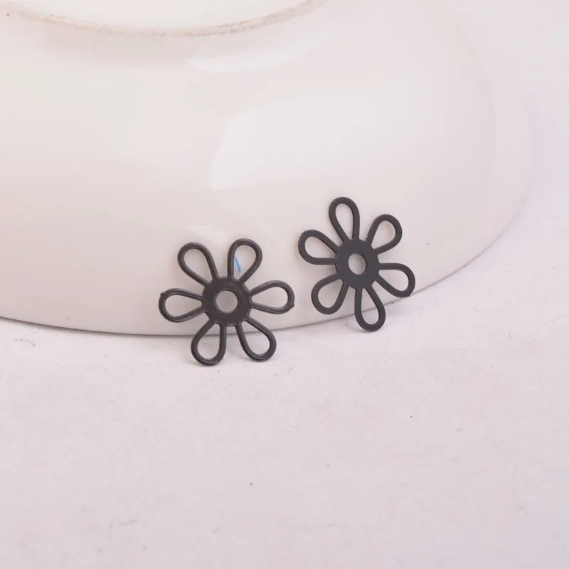 50 Stück AC10911 15mm Blumen-Filigran-Anhänger DIY Schmuck Halskette – Detail 4
