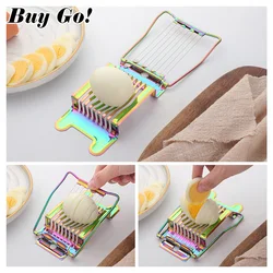1PC Stainless Steel Boiled Egg Slicer Section Cutter Mushroom Tomato Cutter Mold Chopper Home Egg Cutter Kitchen Skiving Tool