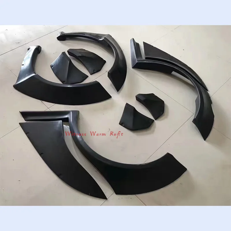 Wide Body Kit Frp Unpainted Car Wheel Eyebrows Fender Flares for Benz W176 A180 A200 A260 A45 2013 Up