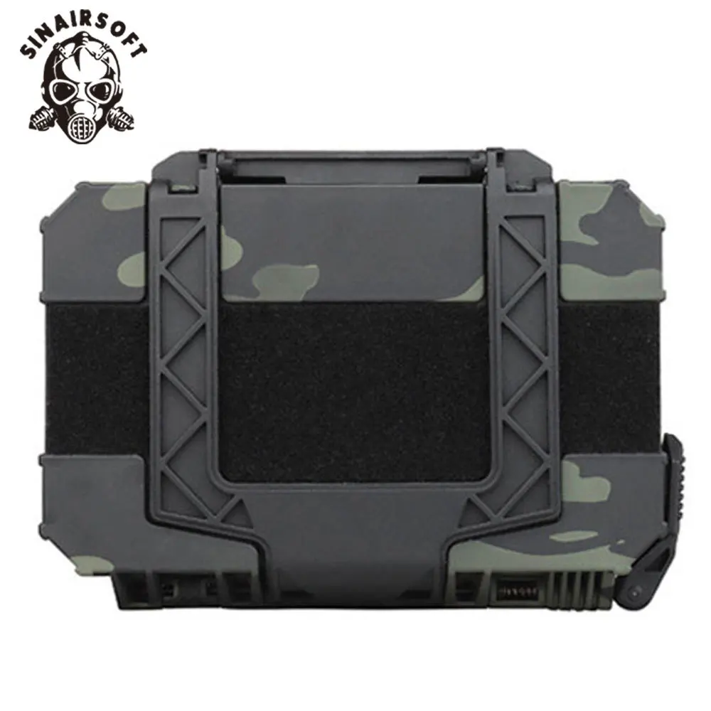 SINAIRSOFT Custodia di sicurezza tattica per pistola con imbottitura in schiuma Airsoft Custodia per pistola Scatola protettiva Cassetta degli attrezzi Valigia Accessori per la caccia