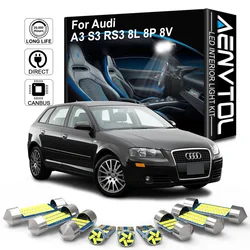 AENVTOL Canbus For Audi A3 S3 RS3 8L 8P 8V Sedan Sportback 1996-2005 2006-2014 2015 2016 2017 Interior LED Light Accessories