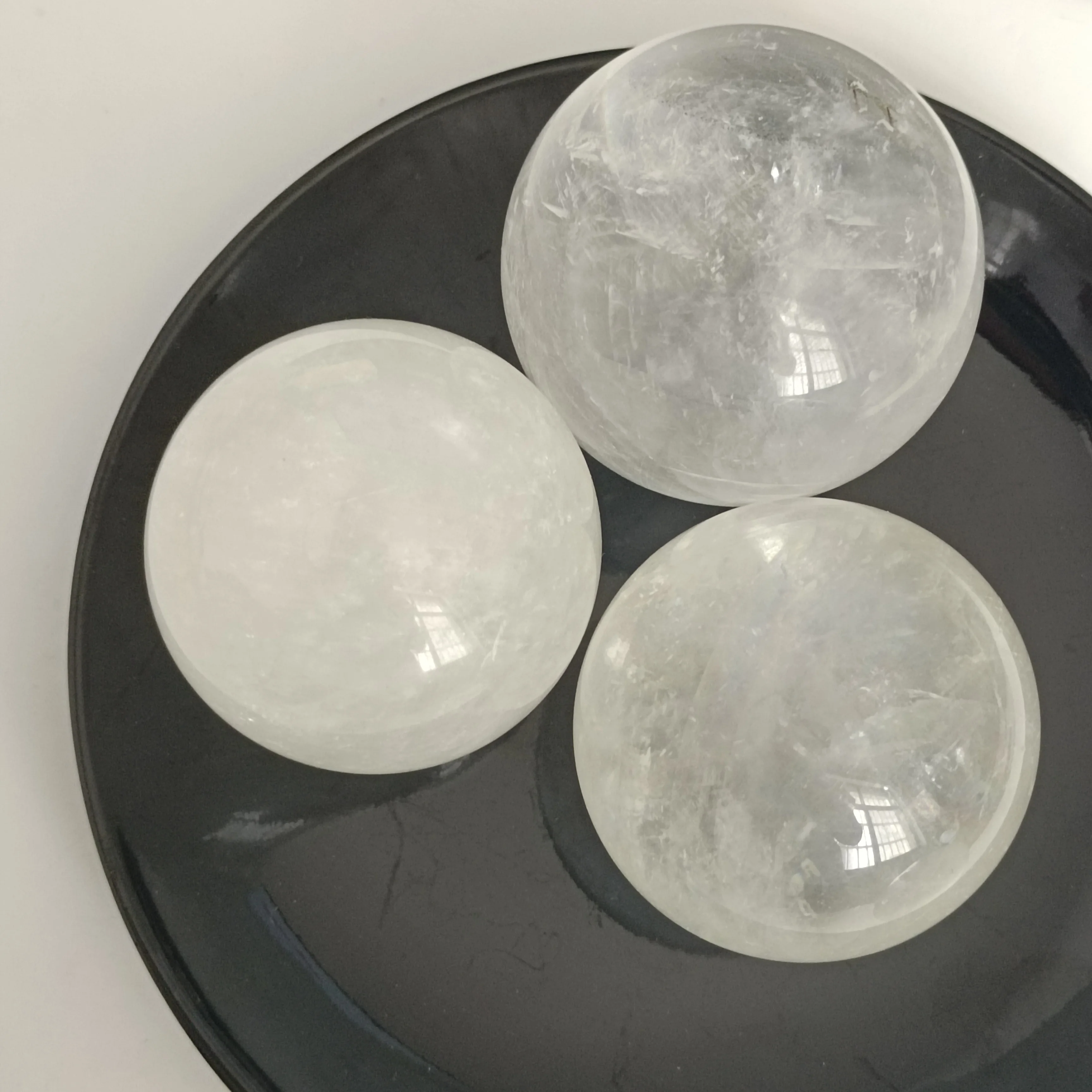 5-6cm 1pc Natural White calcite stones sphere Iceland spar sphere ball Quartz Crystals Rock Energy Mineral Specimen home decor