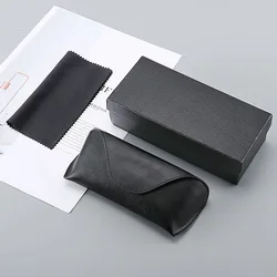 New Fashion Sunglasses Glasses Case Compression Resistant Storage Leather Case Soft Case Outer Box Set Men Women Glasses Case
