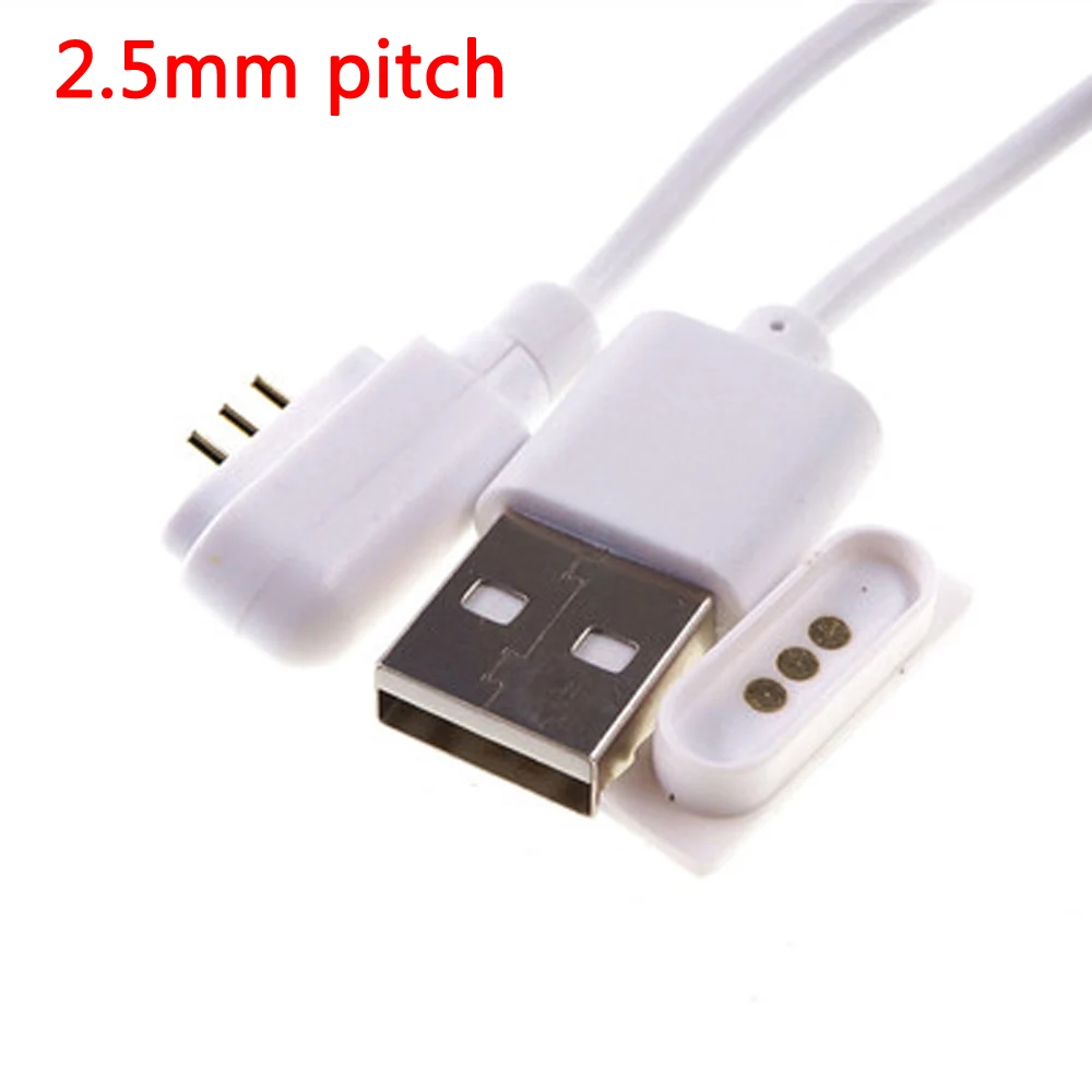 

1Sets Magnetic Usb Charging Cable Male Female 2.5mm pitch Pogo Pin Connector Power Solution 3 Pin Magnets Contact Pad PCB Solder