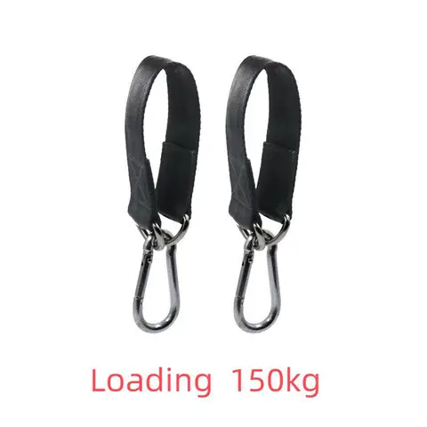 150 Kg Hanging Straps Kit for Swings Gym Hanging Straps with D- Hooks