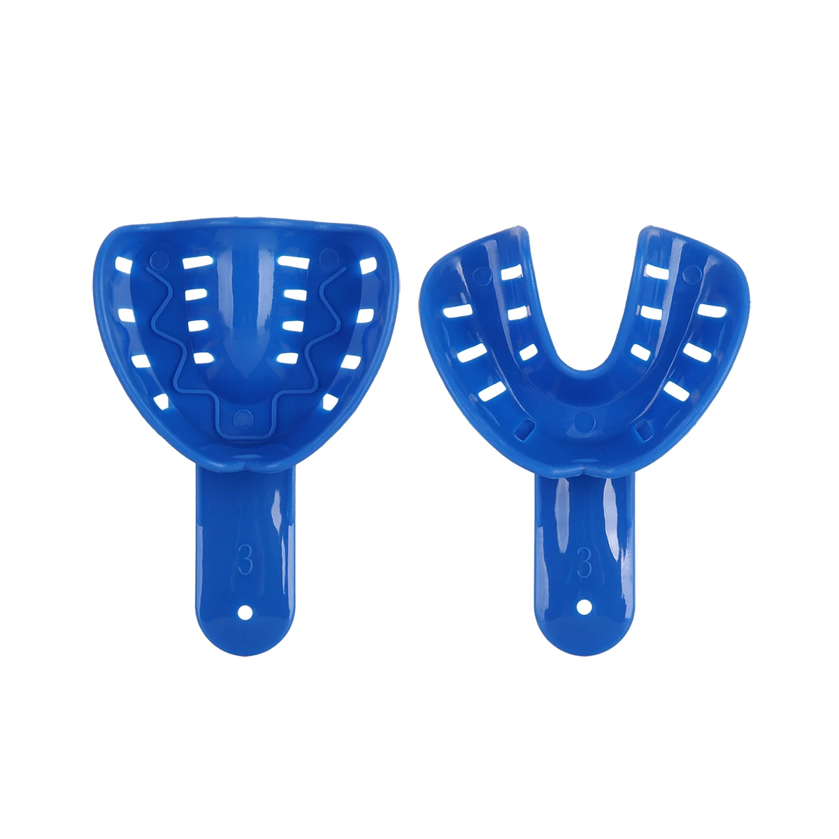 Azdent-bandejas dentales para niños y adultos, soporte de dientes de plástico