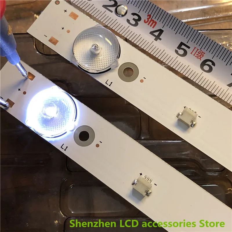 580 مللي متر LED شريط إضاءة خلفي 5 مصابيح ل 32 'تلفاز LCD MS-L1598 V1 32DN 2 * 5_3030_300MA_30V 6V 5LED 100% جديد
