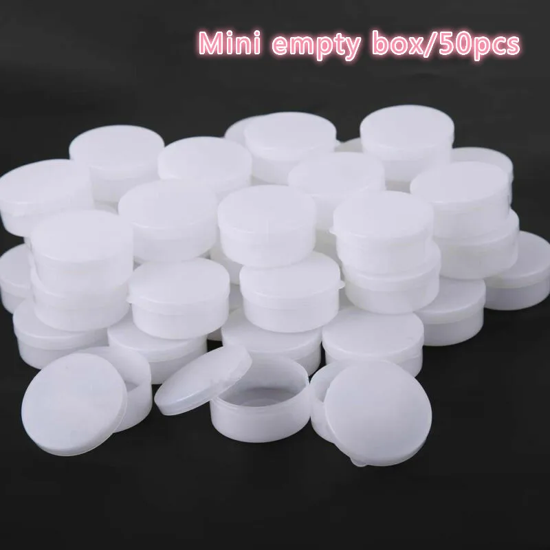 Barattolo di plastica bianco da 10/25 pezzi 5-50g, contenitore per campioni cosmetici, flacone riutilizzabile per rossetto, mini scatola vuota,