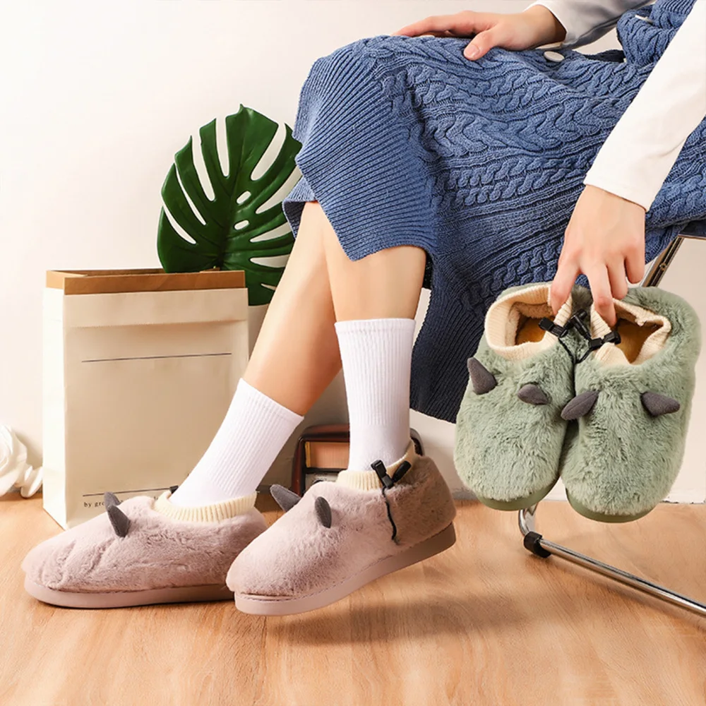 Heated Feet Warmer USB Foot Warmers Winter Shoes Plush Cute Removable And Washable Slippers