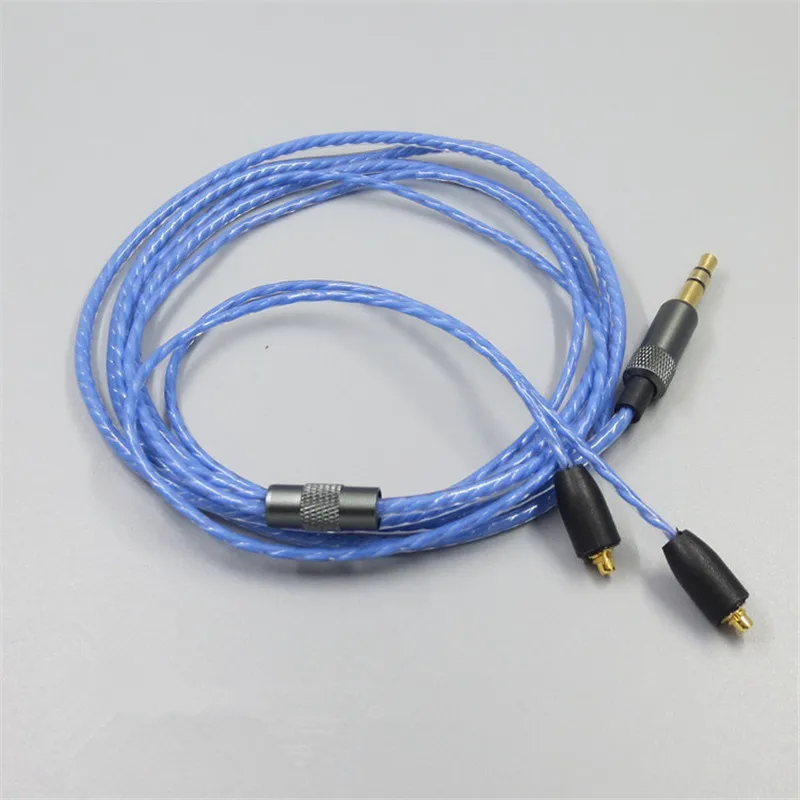 Ersatz-Audiokabel für Shure MMCX SE215 SE425 SE535 SE846 UE900 für Westone Kopfhörer Schwarz Blau Rot 23 AugT1 – Detail 5