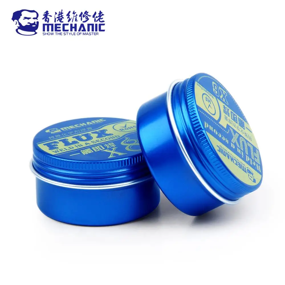 MECHANIC X Series Imported Mild Rosin Halogen & Lead-Free Solid Welding Flux No-Clean Soldering Paste for PCB Board BGA Repair