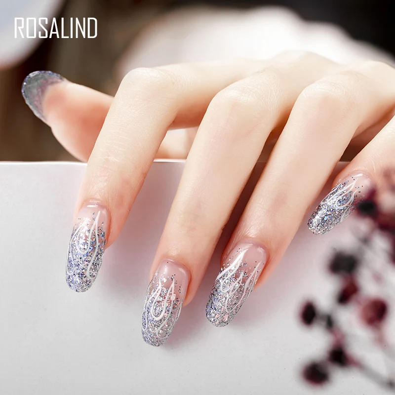 Rosalind-マニキュア用の光沢のあるハイブリッドジェル,マニキュア用の半永久的なUVトップコート,5ml