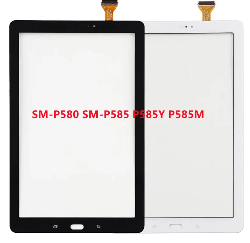 Pantalla táctil de 10,1 "Tab A para Samsung, 10,1, 2016, SM-P580, P585Y, P585M, Panel digitalizador, Sensor de cristal frontal, novedad