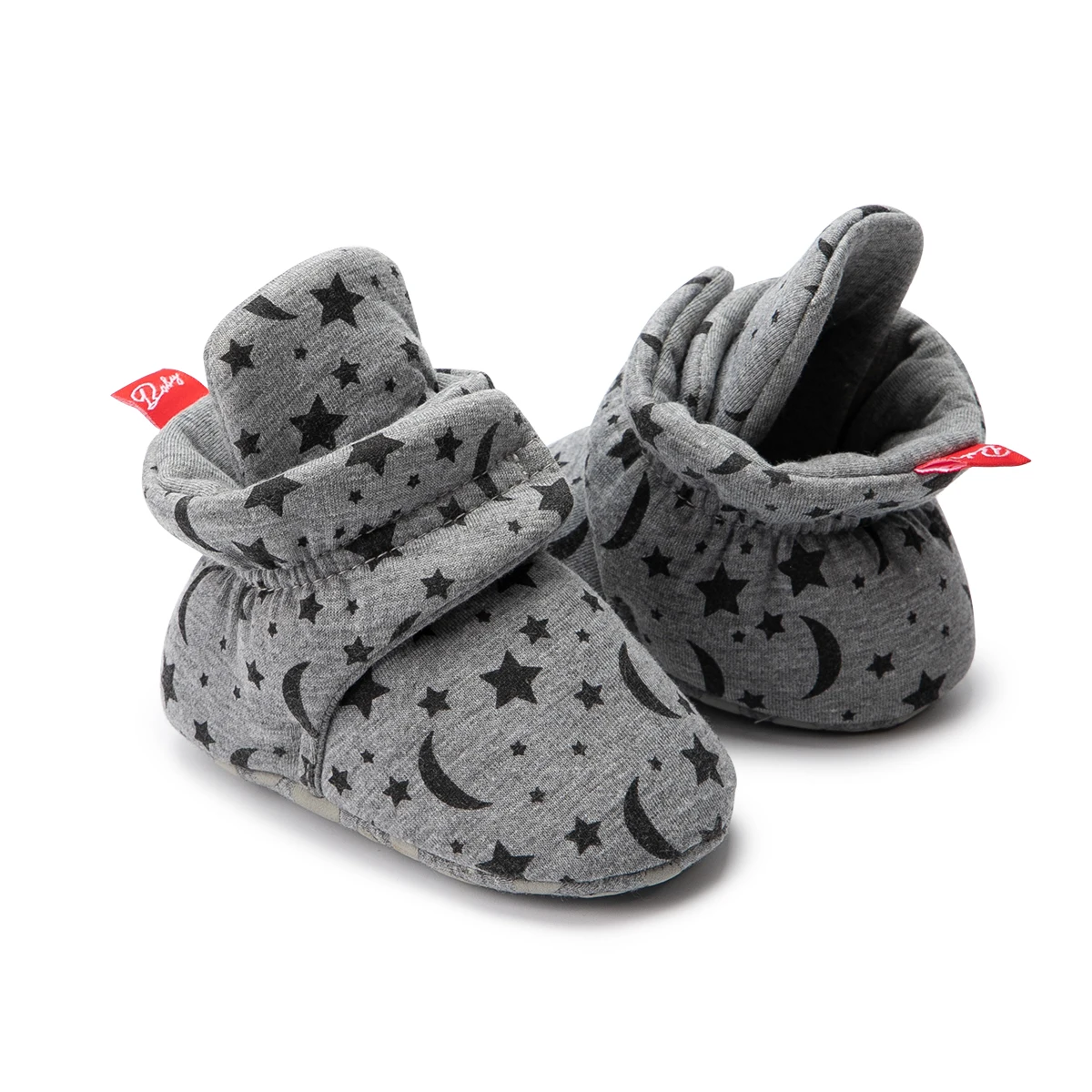 Newborn Boy Girl Baby Ankle Socks Shoes Cute Star Toddler Prewalker Booties Cotton Winter Soft Anti-slip Warm Infant Crib Shoes