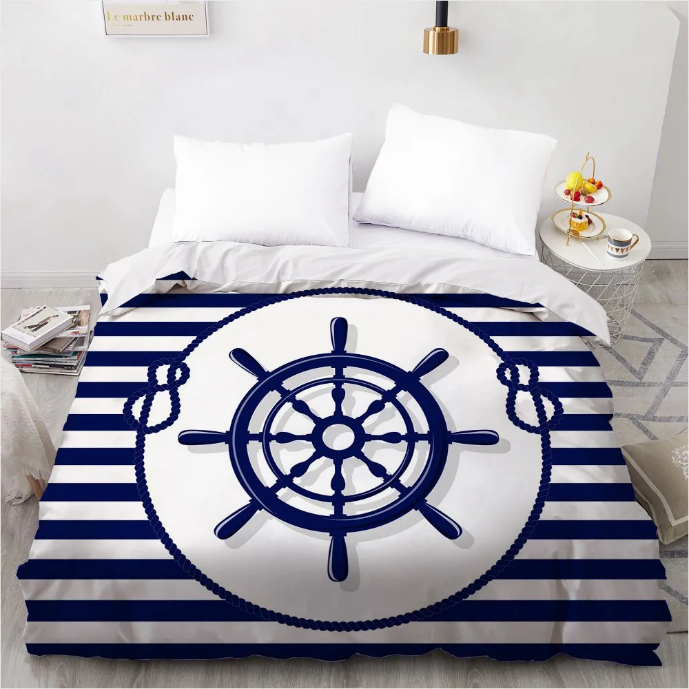 1 PCS 3D Printed Ocean Style Bule Coral Duvet Cover 200x220 Size Printing NO Pillowcases And NO Sheets Home Textiles Comforter