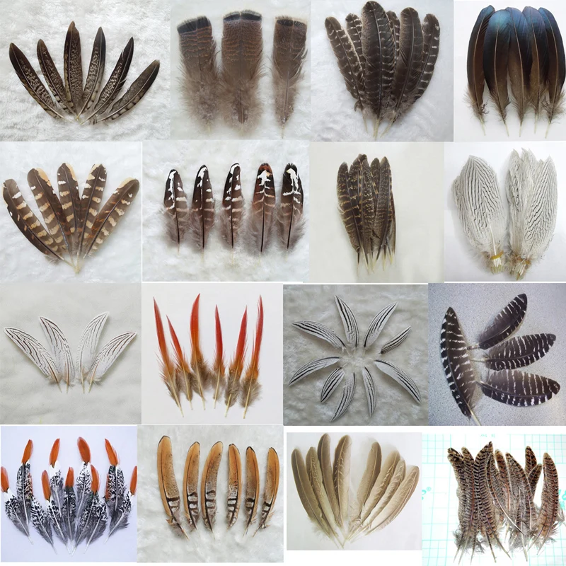 Plumas! 10Pcs High Quality Natural Pheasant Feathers for Handicraft Accessories Jewelry Christmas Holiday Decoration Optional