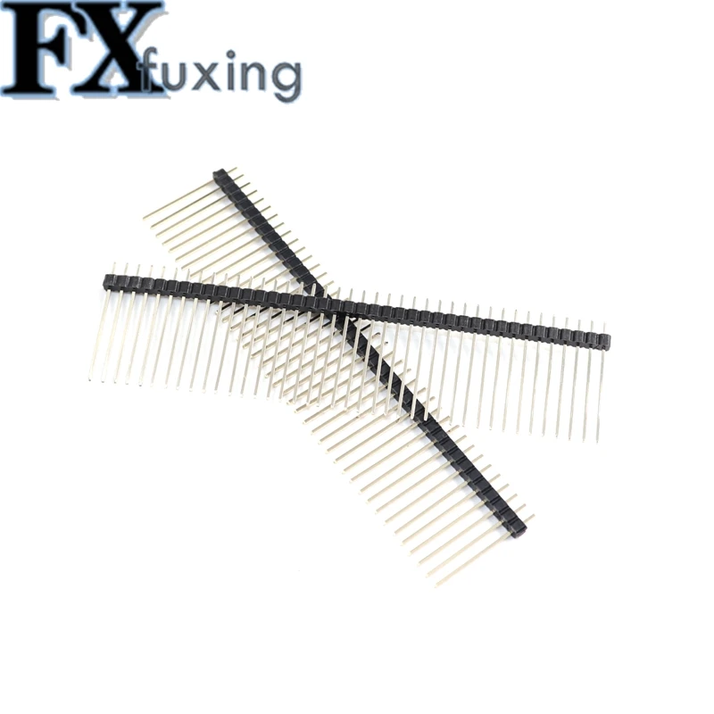 5PCS 2,0mm 2,0 Einzigen Zweireihigen Männlichen 2*40P 1*40P Abtrünnigen PCB Board Pin Header Lange 15 17 19mm Stecker Streifen Pinheader 2x40 – Detail 5