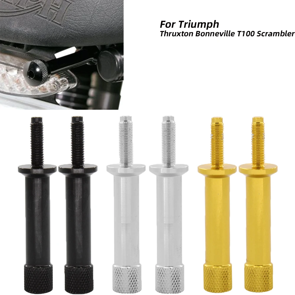 REALZION Motorcycle Seat Bolts Long Quick Release Extended Bolt Screw Tool Free For Triumph Bonneville Thruxton Scrambler T100