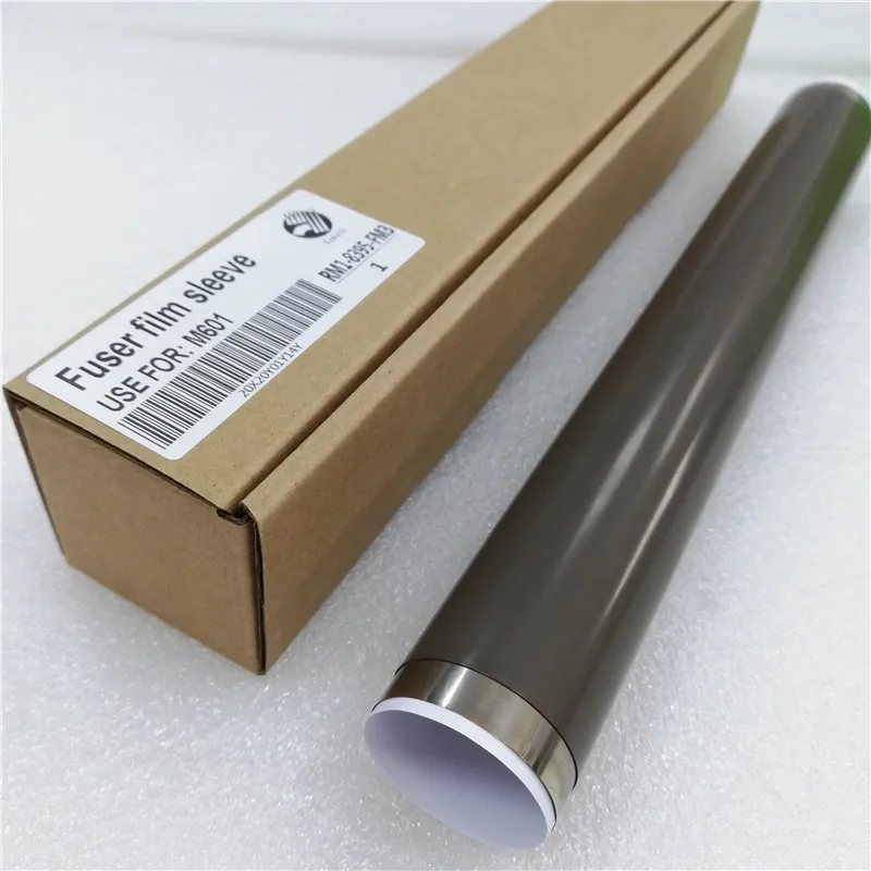 5pcs free shipping Imported brown color fuser film sleeve for HP M601 laserjet printer spare parts